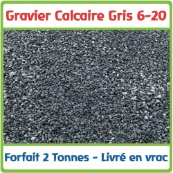 Gravillon Calcaire Gris 10/20 mm – Vrac