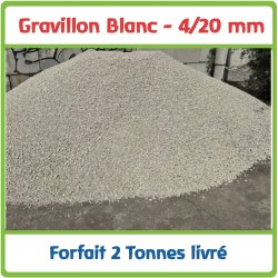 Gravillon blanc concassé 4/20 mm — Livraison en big bag en Île-de-France | TerreSelect