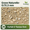 Grave Naturelle traitée 0/31,5 pour fond de forme, allée et voirie