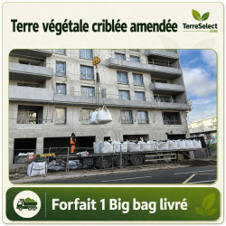 Terre végétale livrée en Big Bag