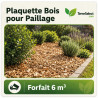 Plaquettes forestières criblées en forfait 6 m³ pour paillage de grands massifs en Île-de-France