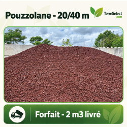 Forfait Pouzzolane 15/40 - 2m³ | Drainage & Paillage | Livraison Rapide