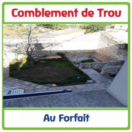 Comblement de trou par apport de terre